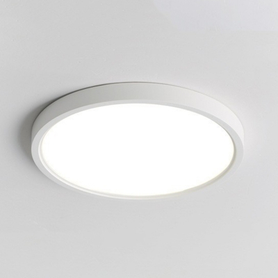 Modern Flush Mount LED Ceiling Light with Acrylic White Shade