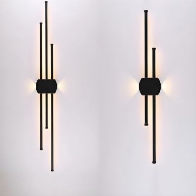 Modern Hardwired LED Wall Sconce with Aluminum Shade for Living Room