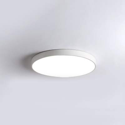 Modern LED Close To Ceiling Light with Acrylic Shade - 1 Light, Metal Flush Mount Fixture