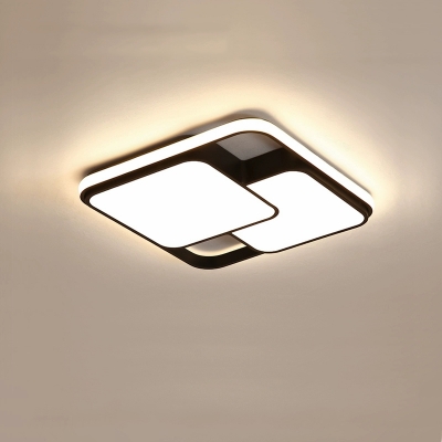 Modern LED Close To Ceiling Light with Acrylic Shade in Warm, White, and Neutral Light Options