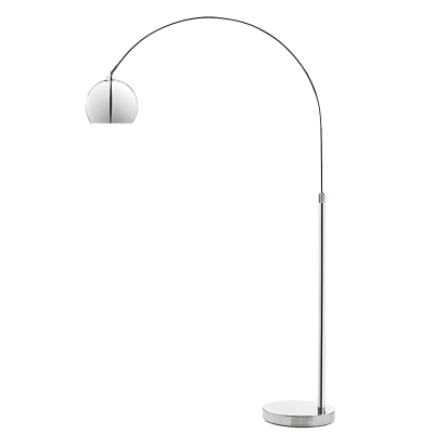 Adjustable Height Metal Arc Floor Lamp with Contemporary LED Light for Residential Use