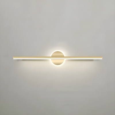 Contemporary LED Vanity Light in Modern Metallic Design with 1 Light and Soft White Glow