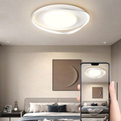 Dimmable Modern Acrylic Ambient Ceiling Light with Third Gear Color Temperature