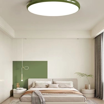Metal Flush Mount LED Ceiling Light with Dimmable Warm/White/Neutral Light for Modern Home Decor