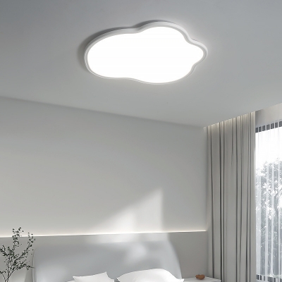 Modern LED Flush Mount Ceiling Light, Dimmable 1-Light Fixture with Acrylic Shade