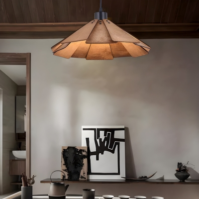 Modern Wood Pendant Light with Adjustable Hanging Length and Contemporary Style