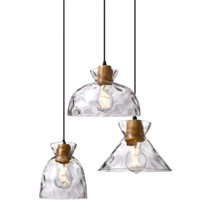Elegant Modern Pendant Light with Clear Glass Shade and Adjustable Hanging Length