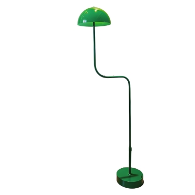 Green Dome-Shaped Metal Floor Lamp with Dimmable Bi-Pin lighting for Fabulous Home Interiors