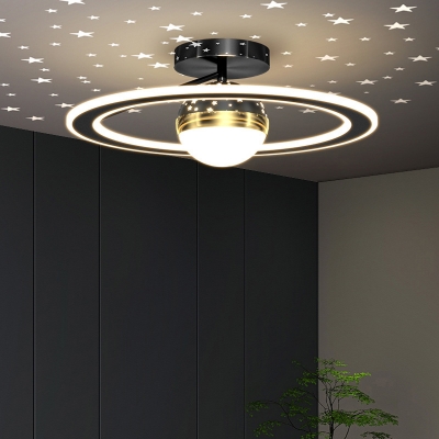Modern LED Close to Ceiling Light with 3 Color Temperature and Acrylic White Shades