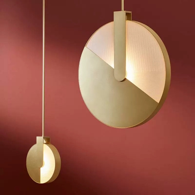 Modern Metal Pendant with LED and Acrylic Shade for Residential Use