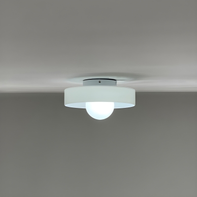 Sleek and Elegant Flush Mount Ceiling Light with Clear Glass Shade