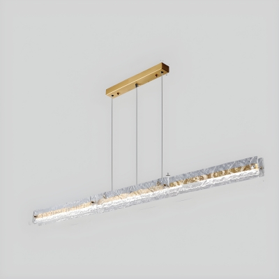 Modern 1-Light Metal Island Pendant with Adjustable Hanging Length