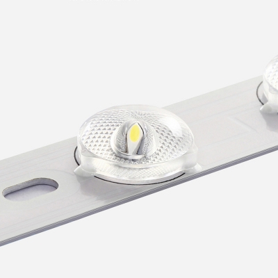 Modern LED Close To Ceiling Light with Acrylic Shade - 1 Light, Metal Flush Mount Fixture