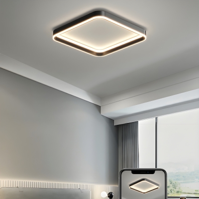 Modern LED Plastic Close To Ceiling Light with Acrylic Shade