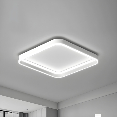 Modern LED Plastic Close To Ceiling Light with Acrylic Shade