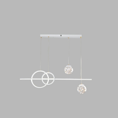 Modern Metal Pendant with Glass Shade – Adjustable Hanging Light for Residential Use