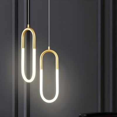 Sleek Metal and Acrylic LED Pendant with Modern Design for Residential Use