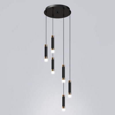 Elegant Black Pendant Light with Modern Design and Adjustable Hanging Length