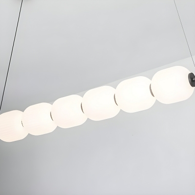 Elegant Modern Island Light with LED Bulbs and Acrylic Shade