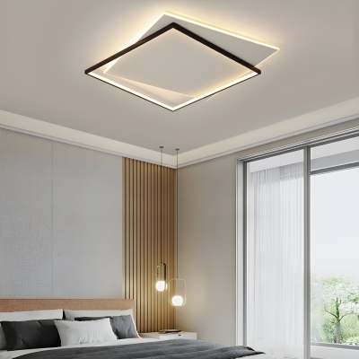 Modern LED Bulb Close To Ceiling Light with Acrylic Shade for Residential Use