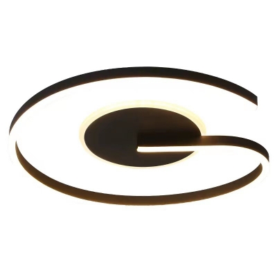 Modern LED Flush Mount Ceiling Light with Acrylic Shade - Perfect for the Trendy Home