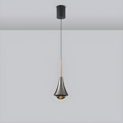 Modern LED  Pendant Light with Adjustable Hanging Length and Clear Shade