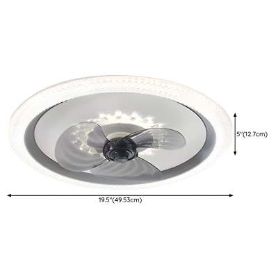 Modern Remote Control Ceiling Fan with 3 ABS Plastic Blades for Comfortable Home Cooling