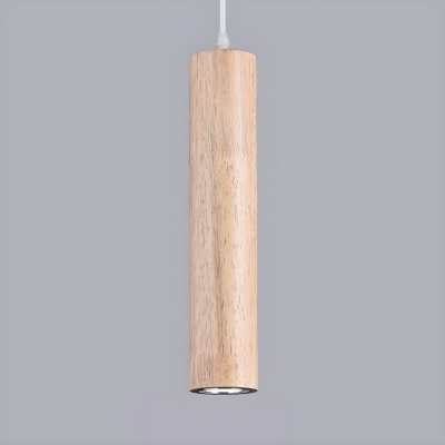 Modern Wood LED Pendant Light with Adjustable Hanging Length for a Stylish Home