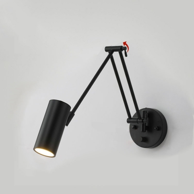 Unique Contemporary 1-Light Modern Bi-pin Wall Sconce with Downward Iron Shade