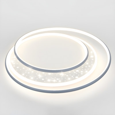 Modern LED Flush Mount Ceiling Light with Silica Gel Shade (2 Lights Included)