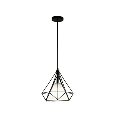 Modern Metal Pendant Light with Adjustable Hanging Length and Iron Shade for Residential Use