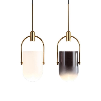 Modern Metal Pendant Light with Glass Shade and LED Bulbs for Stylish and Elegant Space