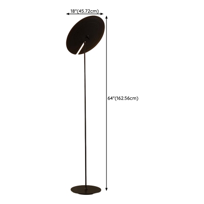 Modern Metal Plug-In Floor Lamp with Rocker Switch – Contemporary Bi-pin Light for Residential Use
