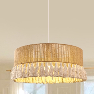 Elegant Rope Pendant Light for Stylish Residences with Adjustable Hanging Length