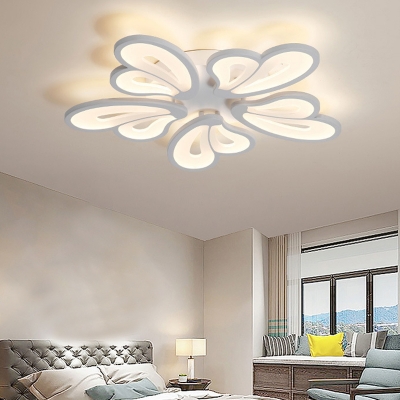 Modern Acrylic Close To Ceiling Light with LED Bulbs for Residential Use