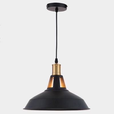 Industrial Metal Pendant with Adjustable Hanging Length for Non-Residential Use