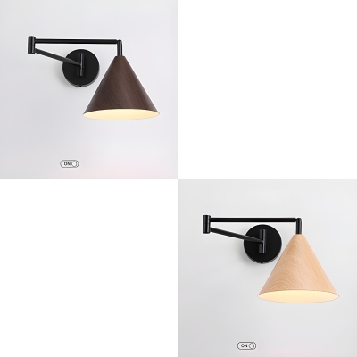 Modern Iron LED Down Light Wall Sconce with Shade for Home Use
