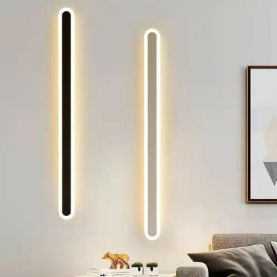 Elegant LED Metal Wall Lamp with Acrylic Shade for Living Room