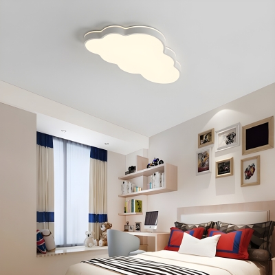 Metal Flush Mount Ceiling Light with Acrylic Shade for Modern Décor