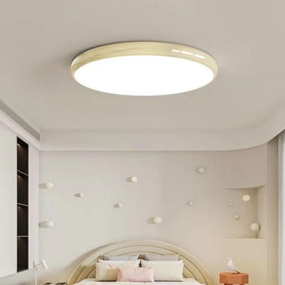 Metal Flush Mount LED Ceiling Light with Dimmable Warm/White/Neutral Light for Modern Home Decor