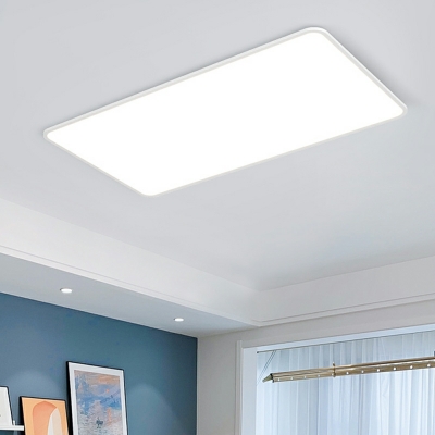 Modern Flush Mount LED Ceiling Light with Acrylic Shade - Modern Style and Direct Wired Electric