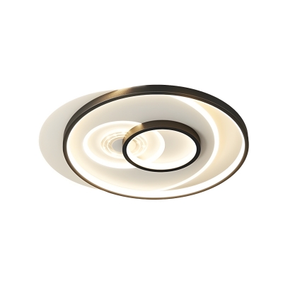 Modern LED Close To Ceiling Light with Dimming, Metal Construction and Acrylic Shade