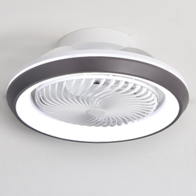 Stunning Modern Ceiling Fan with Dimmable Warm/White/Neutral Light, Metal Finish and Remote Control