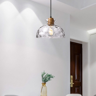 Elegant Modern Pendant Light with Clear Glass Shade and Adjustable Hanging Length