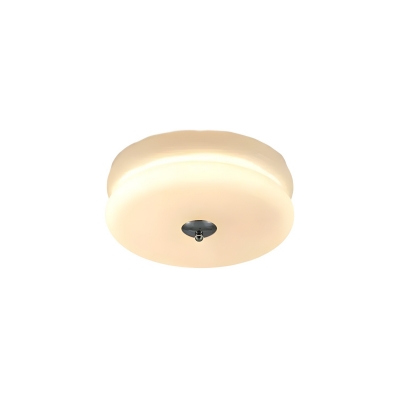 Modern LED Flush Mount Ceiling Light with White Glass Shade for a Stylish and Bright Home
