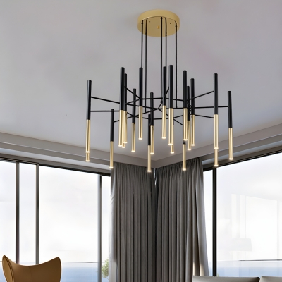 Sophisticated LED Modern Chandelier - Elegant Lighting Option for Contemporary Homes