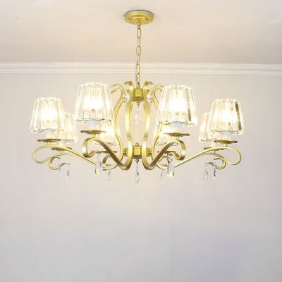 Elegant Crystal Chandelier with LED and Modern Design for Residential Use