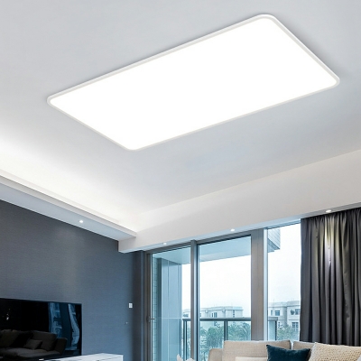 Modern Flush Mount LED Ceiling Light with Acrylic Shade - Modern Style and Direct Wired Electric