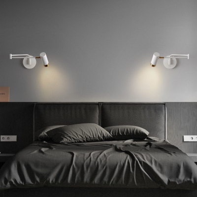 Modern Iron 1-Light Wall Lamp with Downward Shade - Perfect for Residential Use