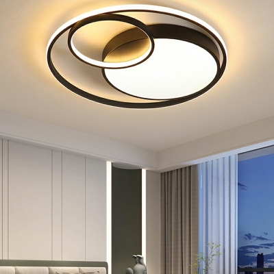 Modern LED Close To Ceiling Light with Acrylic Shade in Warm, White, and Neutral Light Options